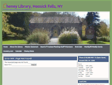 Tablet Screenshot of cheneylibrary.org